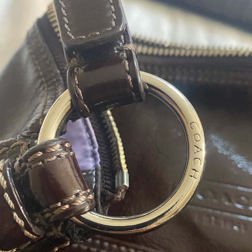 Coach Soho Dark Plum Vintage Leather Bag - Picture 3 of 15